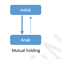 indirect holding dan mutual holding